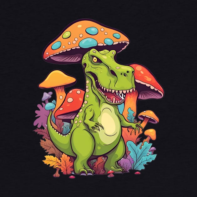 Psychedelic Dinosaur T-Rex by MordaxFurittus